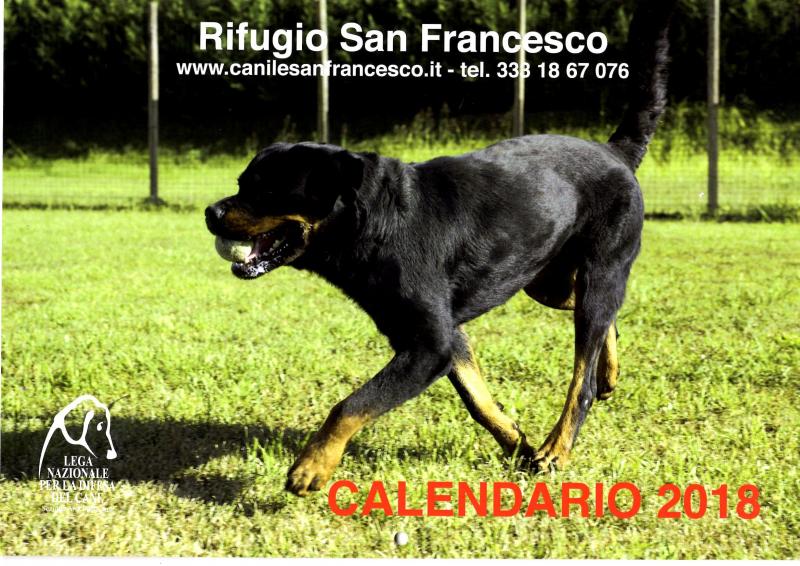 RIFUGIO sAN fRANCESCO - CALENDARIO 2018